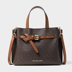Michael Kors Signature Brown and Tan Satchel